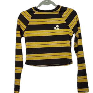 Urban Outfitters,  women's long sleeve , gold and brown top